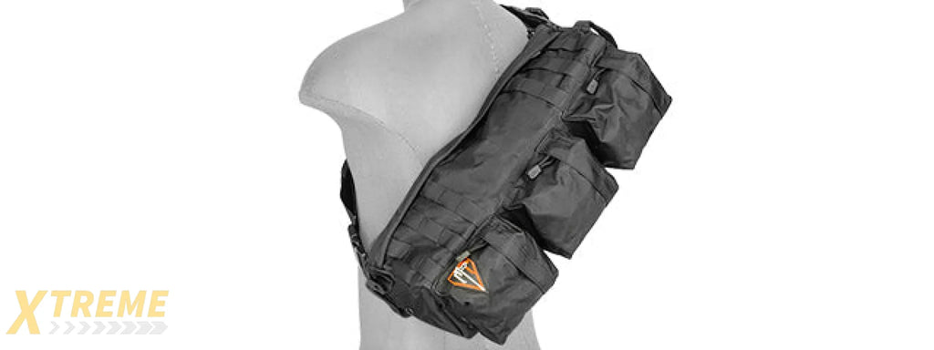 CA-351BN 1000D NYLON "GO PACK" BACKPACK (BLACK)