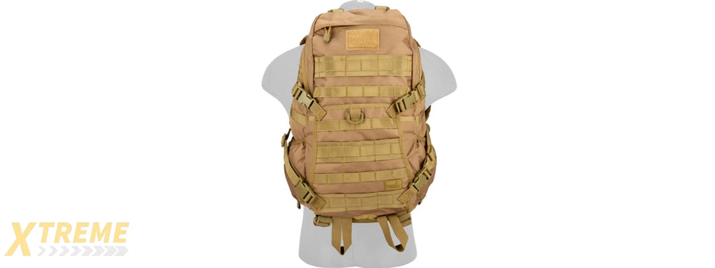 CA-353KN 600D NYLON EDC FAST MOLLE BACKPACK (KHAKI)