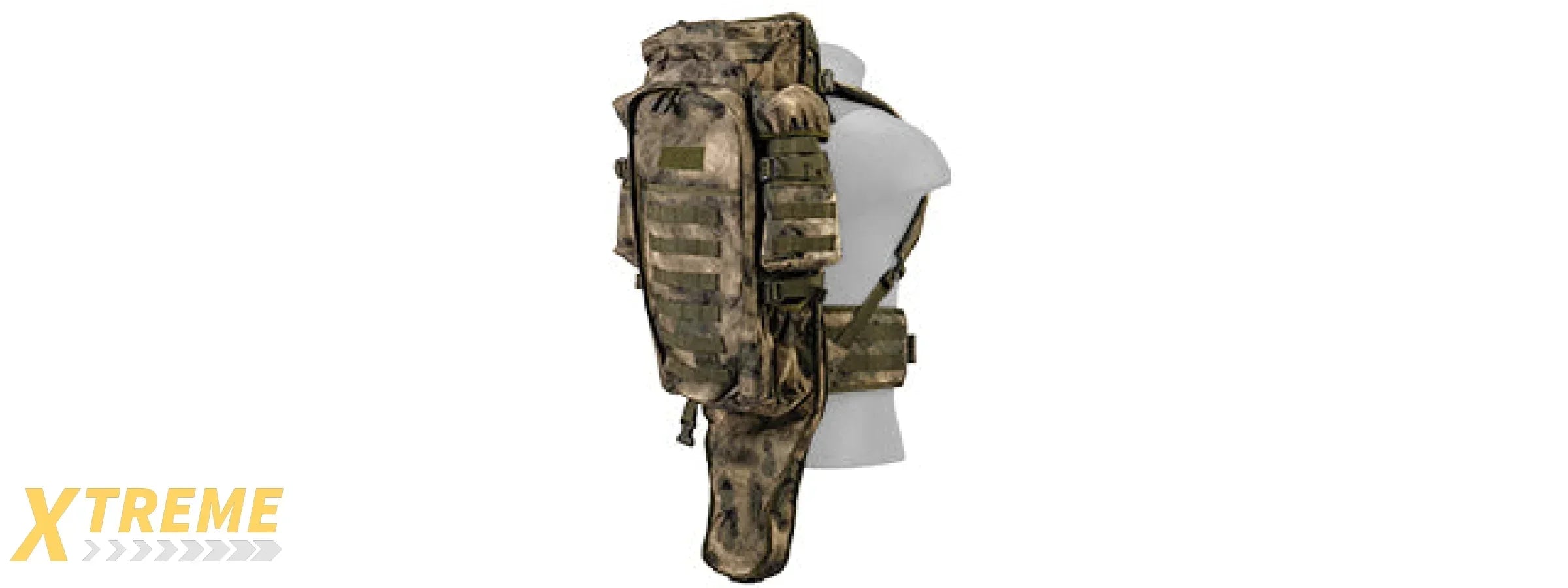 CA-356 RIFLE BACKPACK NYLON LANCER TACTICAL RIFLE CARRY BACKPACK MULTI-COMPARTMENT