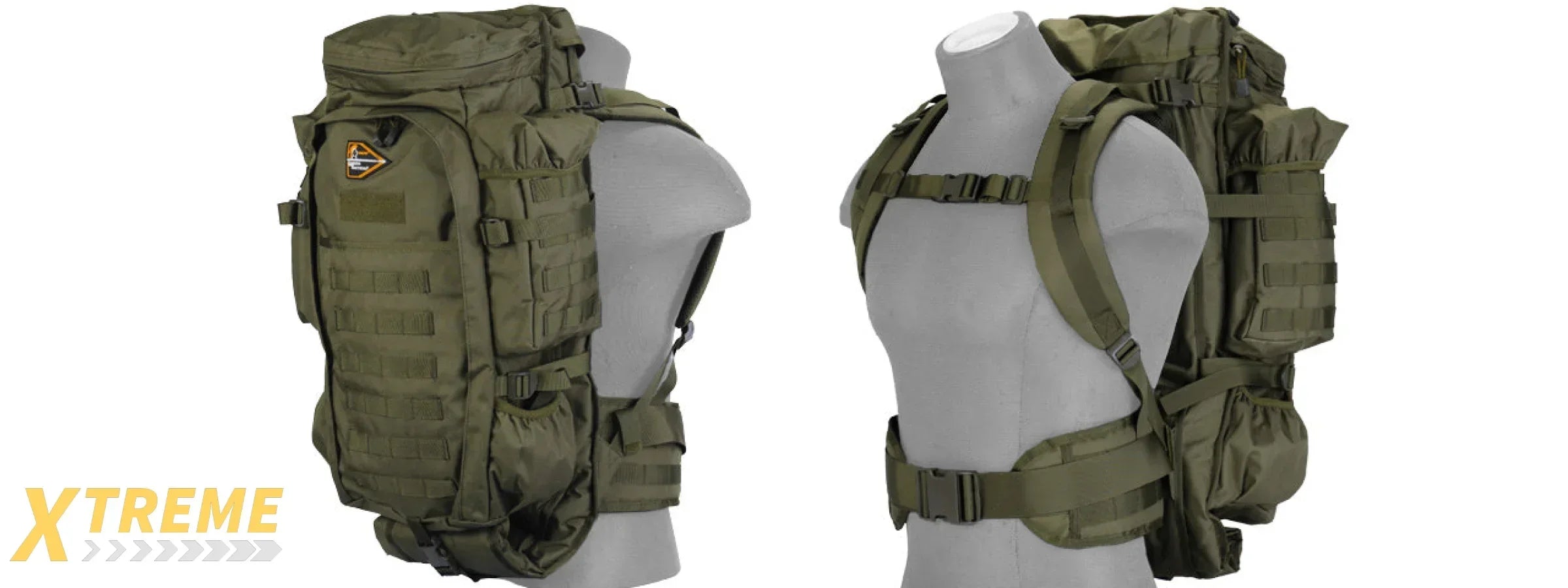 CA-356 RIFLE BACKPACK NYLON LANCER TACTICAL RIFLE CARRY BACKPACK MULTI-COMPARTMENT