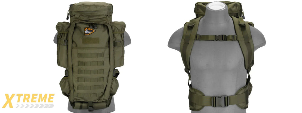 CA-356 RIFLE BACKPACK NYLON LANCER TACTICAL RIFLE CARRY BACKPACK MULTI-COMPARTMENT