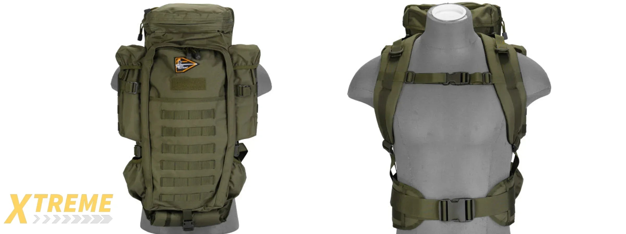 CA-356 RIFLE BACKPACK NYLON LANCER TACTICAL RIFLE CARRY BACKPACK MULTI-COMPARTMENT