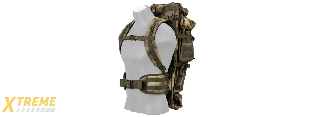 CA-356 RIFLE BACKPACK NYLON LANCER TACTICAL RIFLE CARRY BACKPACK MULTI-COMPARTMENT