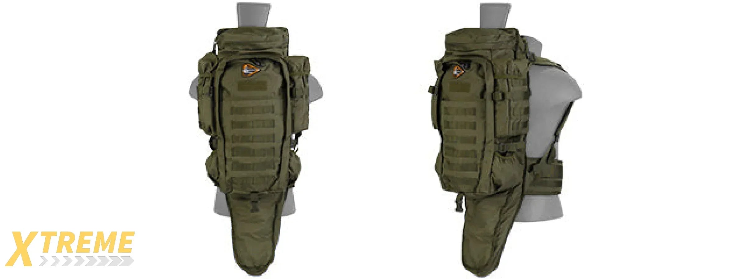 CA-356 RIFLE BACKPACK NYLON LANCER TACTICAL RIFLE CARRY BACKPACK MULTI-COMPARTMENT