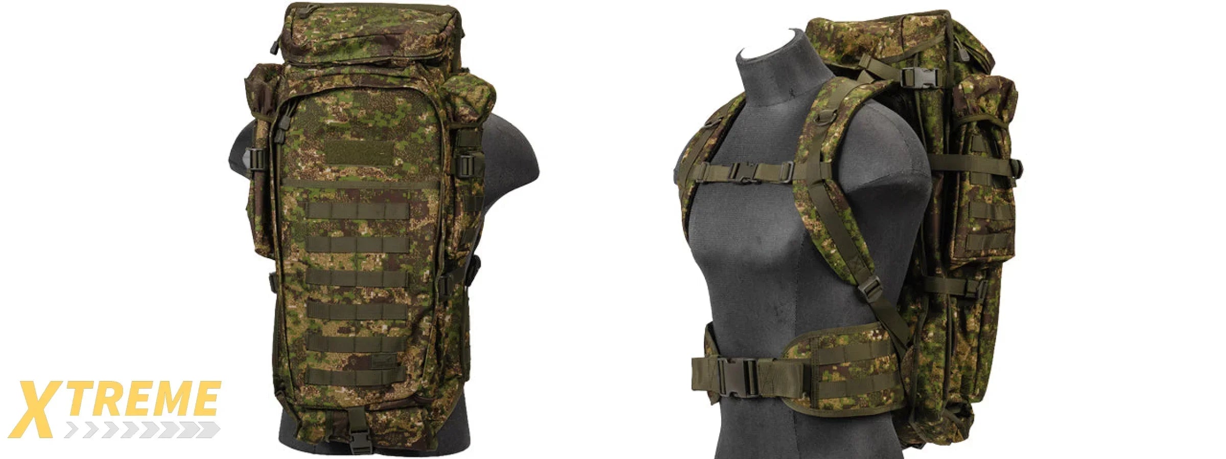 CA-356 RIFLE BACKPACK NYLON LANCER TACTICAL RIFLE CARRY BACKPACK MULTI-COMPARTMENT