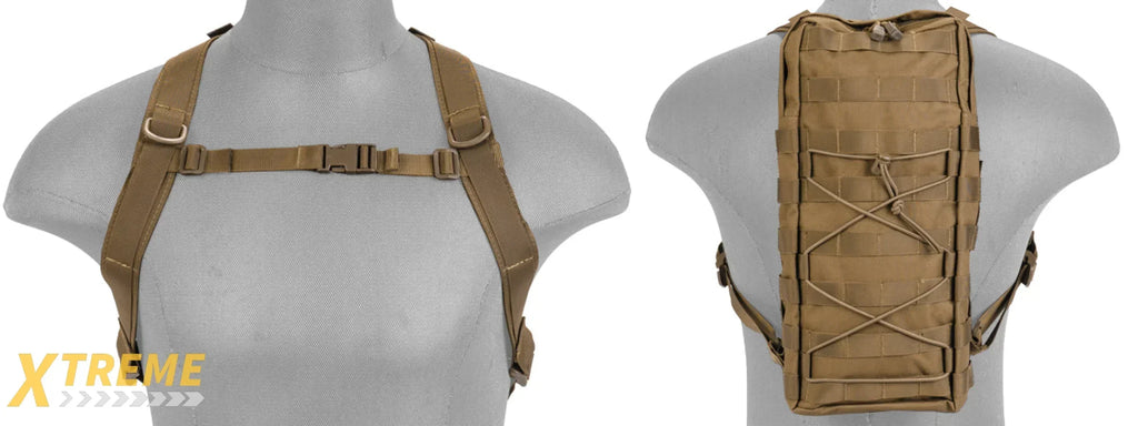 CA-384 NYLON MOLLE ATTACHABLE HYDRATION BACKPACK TACTICAL LIGHTWEIGHT PACK