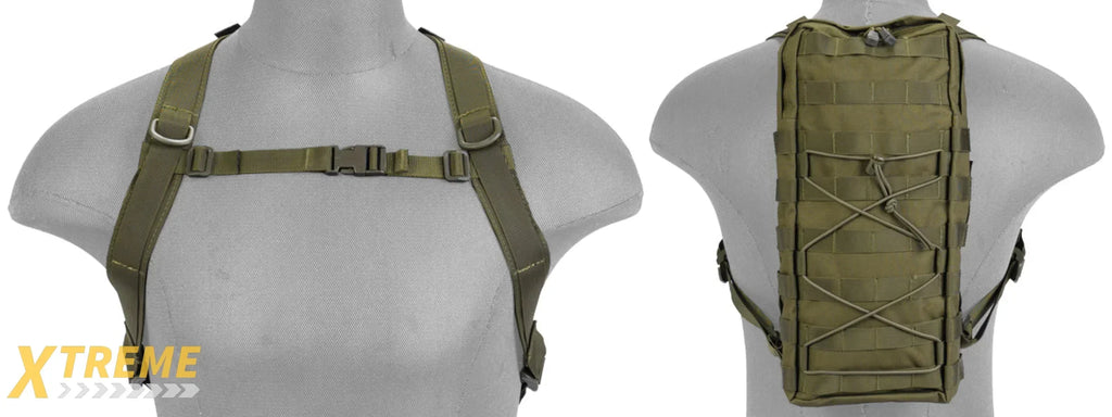 CA-384 NYLON MOLLE ATTACHABLE HYDRATION BACKPACK TACTICAL LIGHTWEIGHT PACK