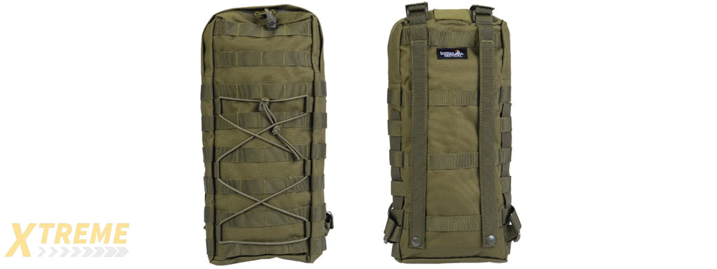CA-384GN NYLON MOLLE ATTACHABLE HYDRATION BACKPACK (OD)