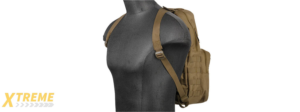 CA-880GN Lancer Tactical 1000D Nylon MOLLE Hydration Backpack for Airsoft/Tactical