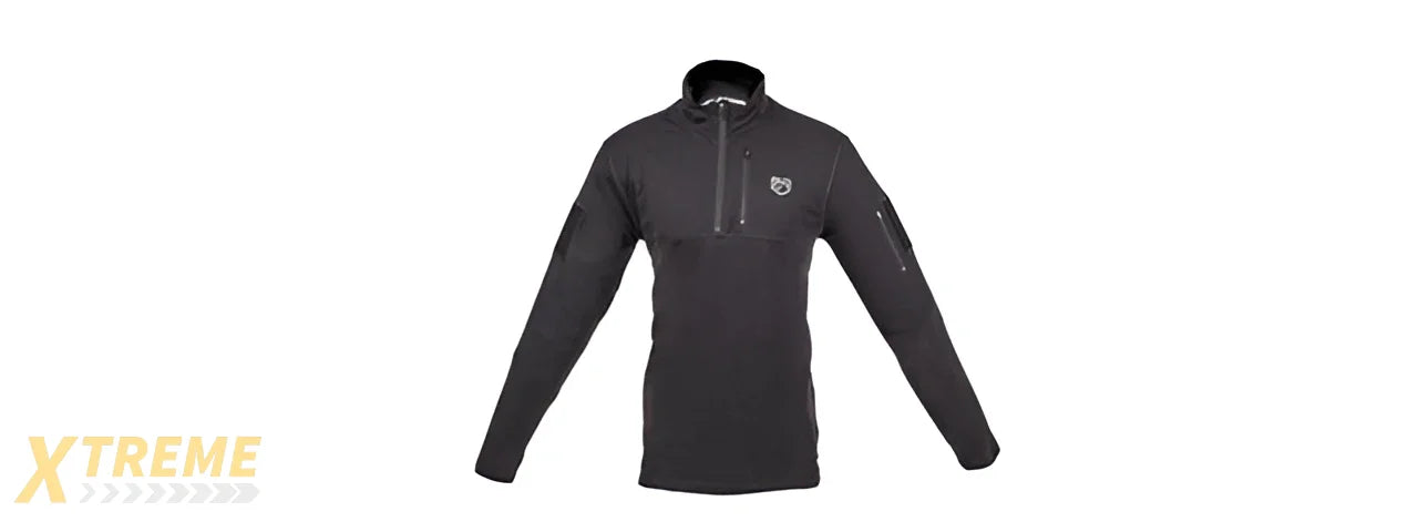CANNAE TACTICAL RIG POLYESTER FLEECE PULLOVER - BLACK (XX-LARGE)