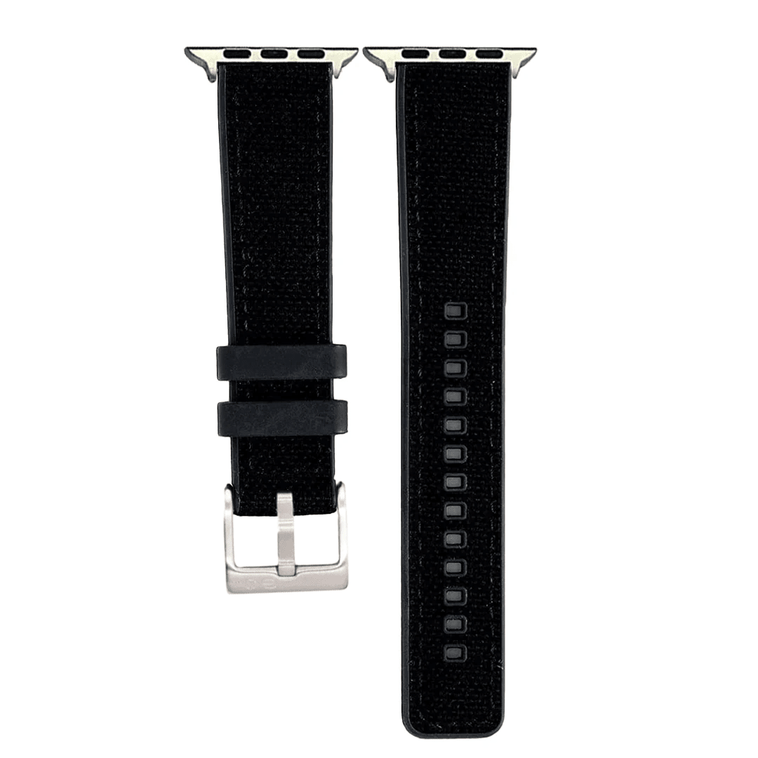 Canvas & Rubber Band – For Apple Watch - Black
