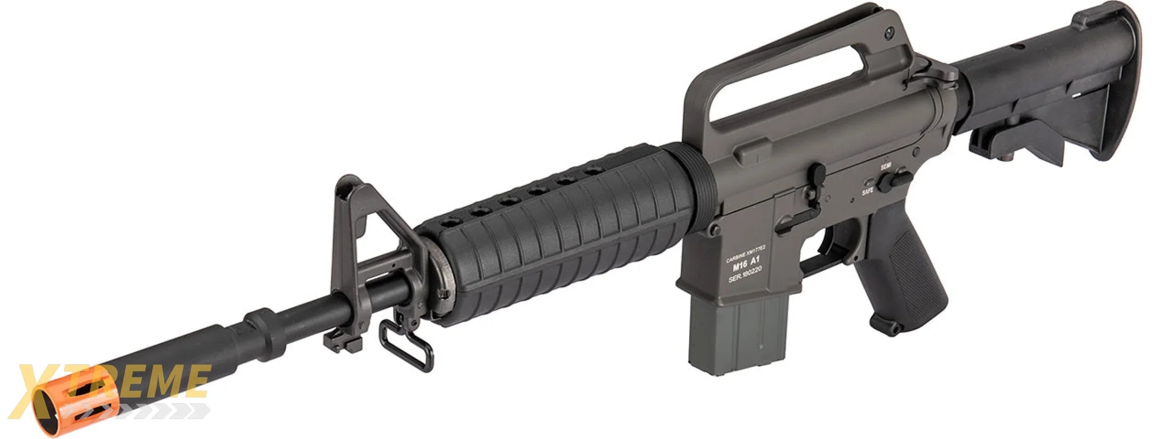 Classic Army XM177 E2 Carbine Airsoft AEG Rifle (BLACK)