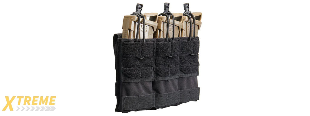 Code 11 Dual Purpose 5.56 Triple Magazine Pouch - Low Profile Tactical Magazine Carrier