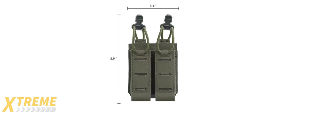 Code 11 Tactical 2.0 Assaulter Double Pistol Magazine Pouch - Tactical Accessory