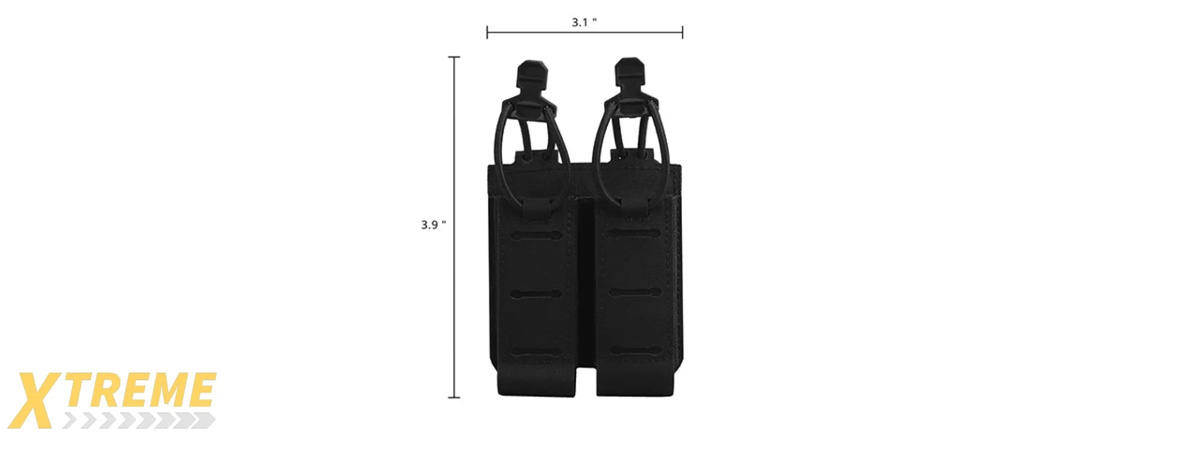 Code 11 Tactical 2.0 Assaulter Double Pistol Magazine Pouch - Tactical Accessory