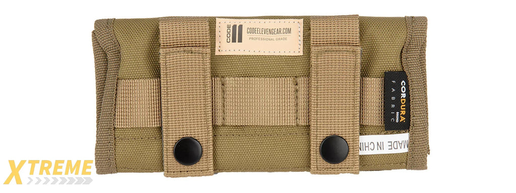 CODE11 TACTICAL FORWARD OPENING ADMIN POUCH MOLLE ATTACHMENT ORGANIZER GEAR
