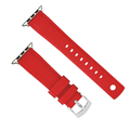 Crosshatch Rubber Band – For Apple Watch - Red