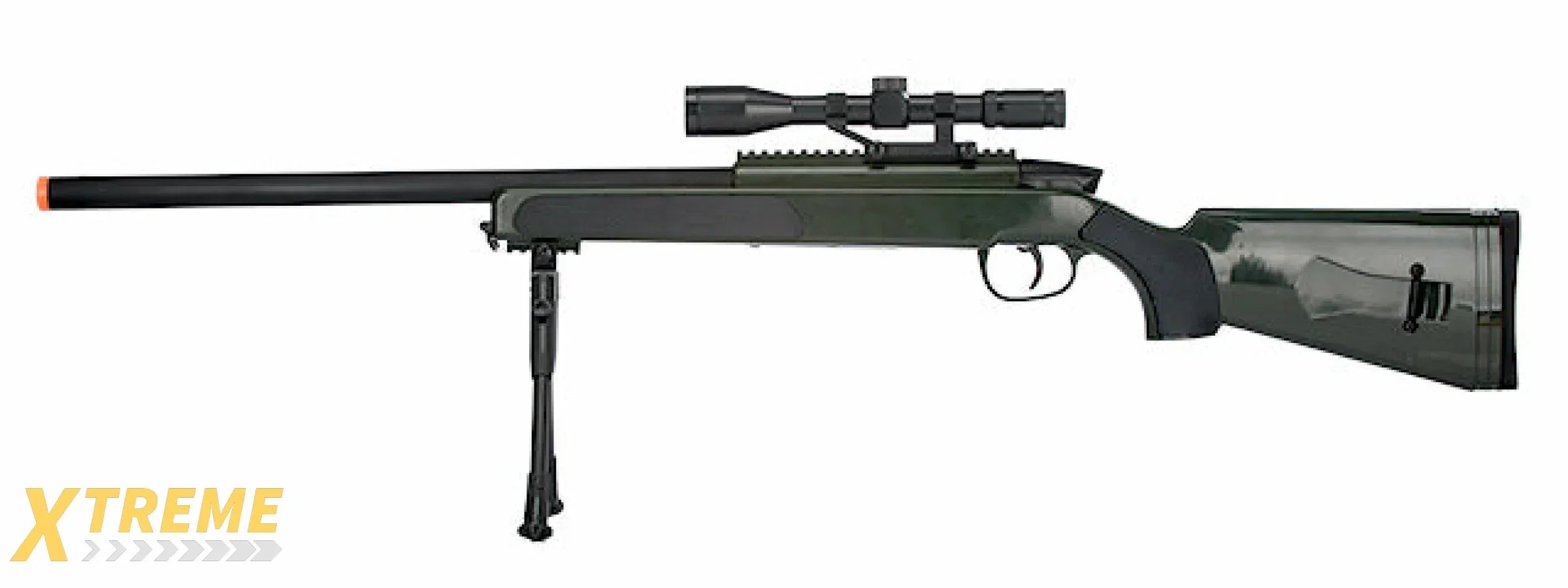 CYMA MK51 Bolt Action Airsoft Spring Sniper Rifle w/ Scope & Bipod Full Kit