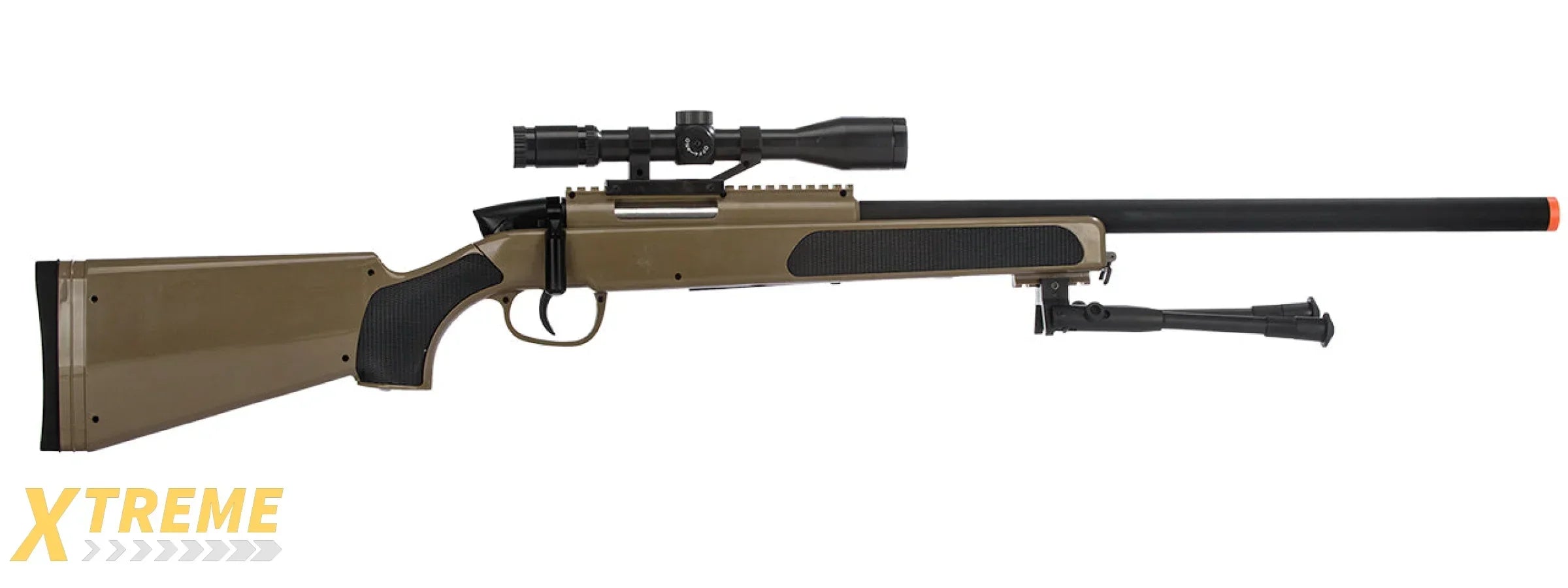 CYMA MK51 Bolt Action Airsoft Spring Sniper Rifle w/ Scope & Bipod Full Kit