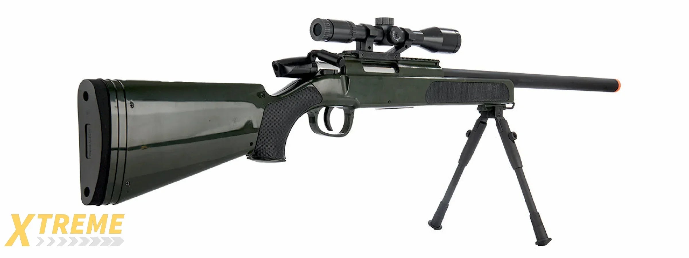 CYMA MK51 Bolt Action Airsoft Spring Sniper Rifle w/ Scope & Bipod Full Kit