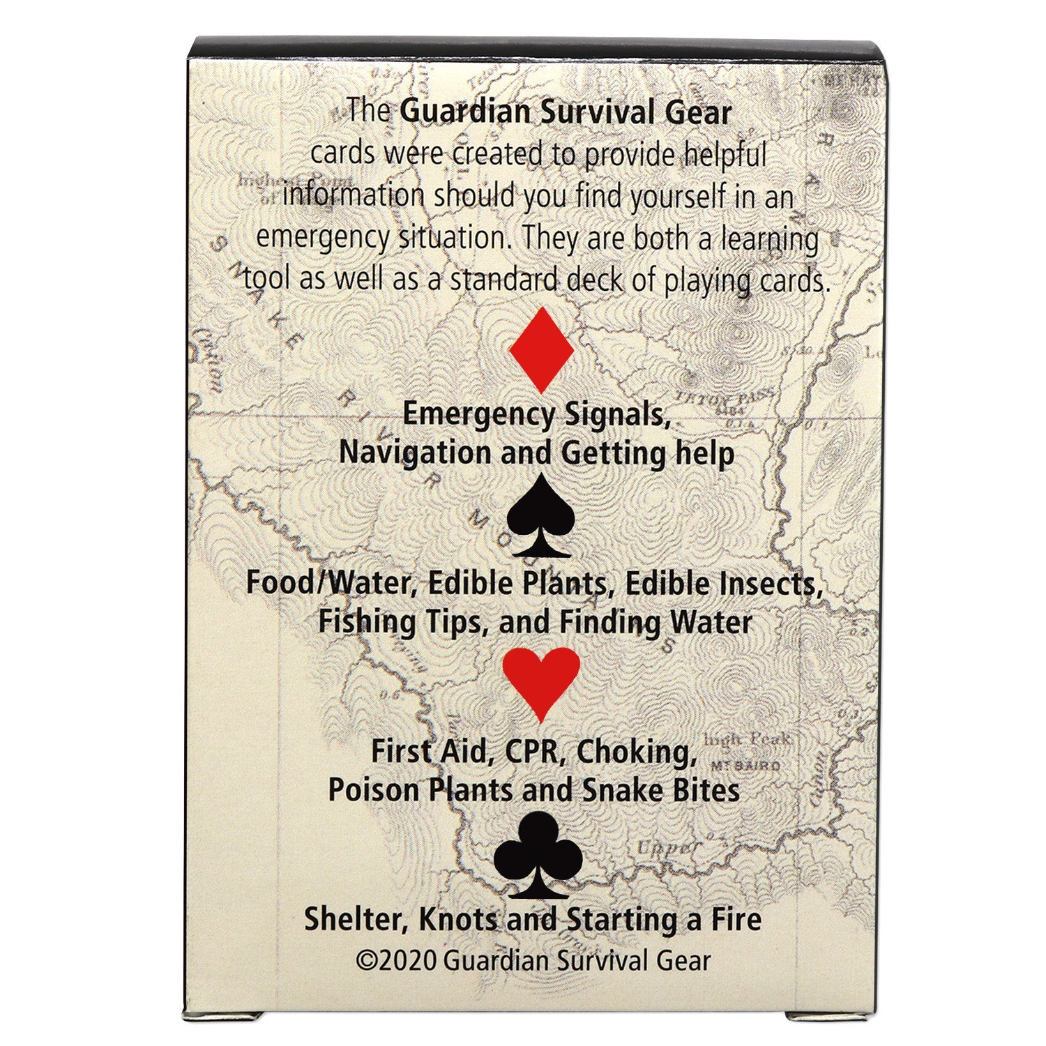Quake Kits Survival Playing Cards | Essential Skills on Every Card