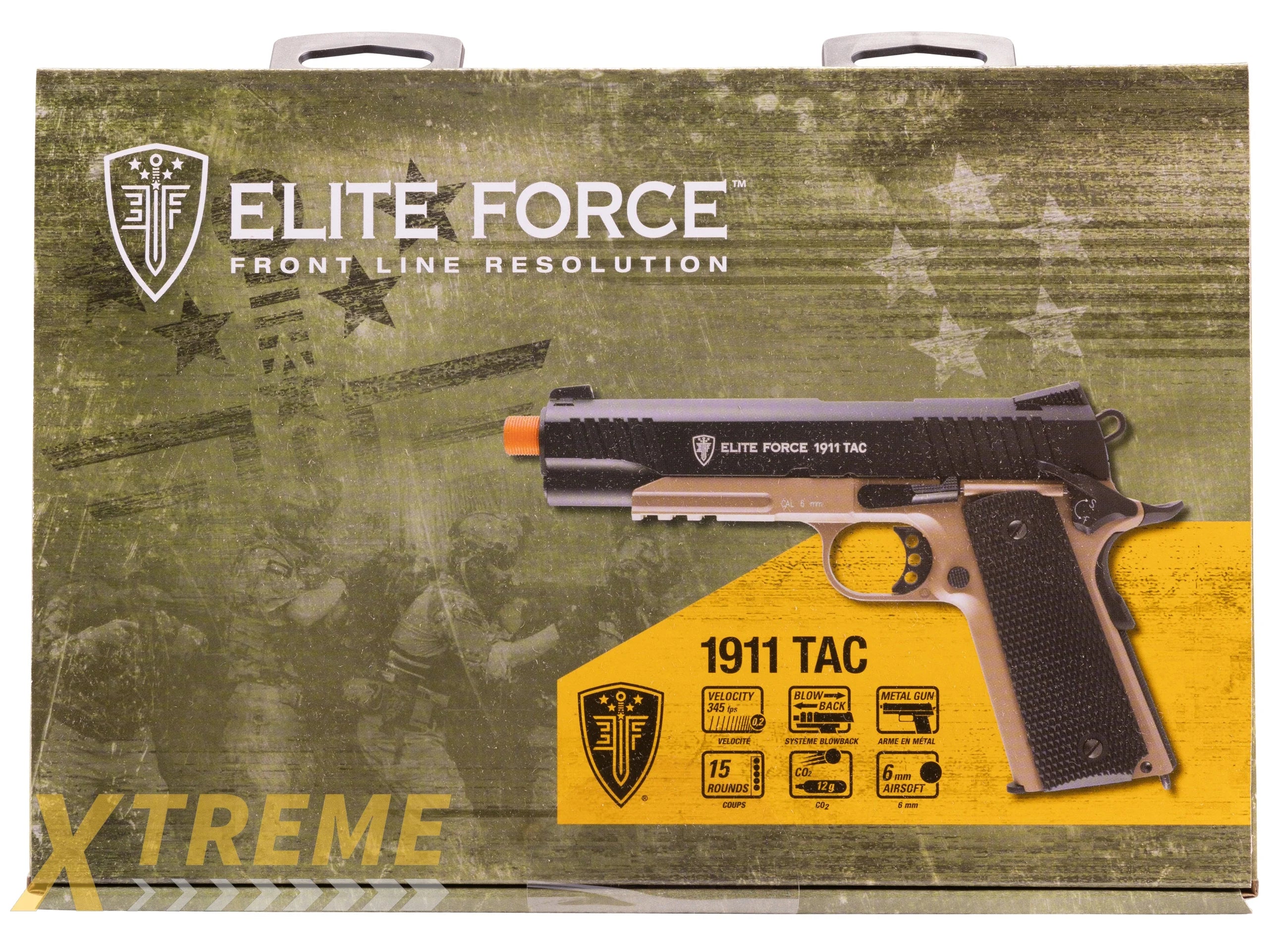 Elite Force 1911 TAC C02 Blowback-BLK/DEB(Gen3)
