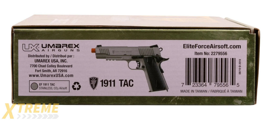 Elite Force 1911 TAC C02 Blowback-Stainless(Gen3)