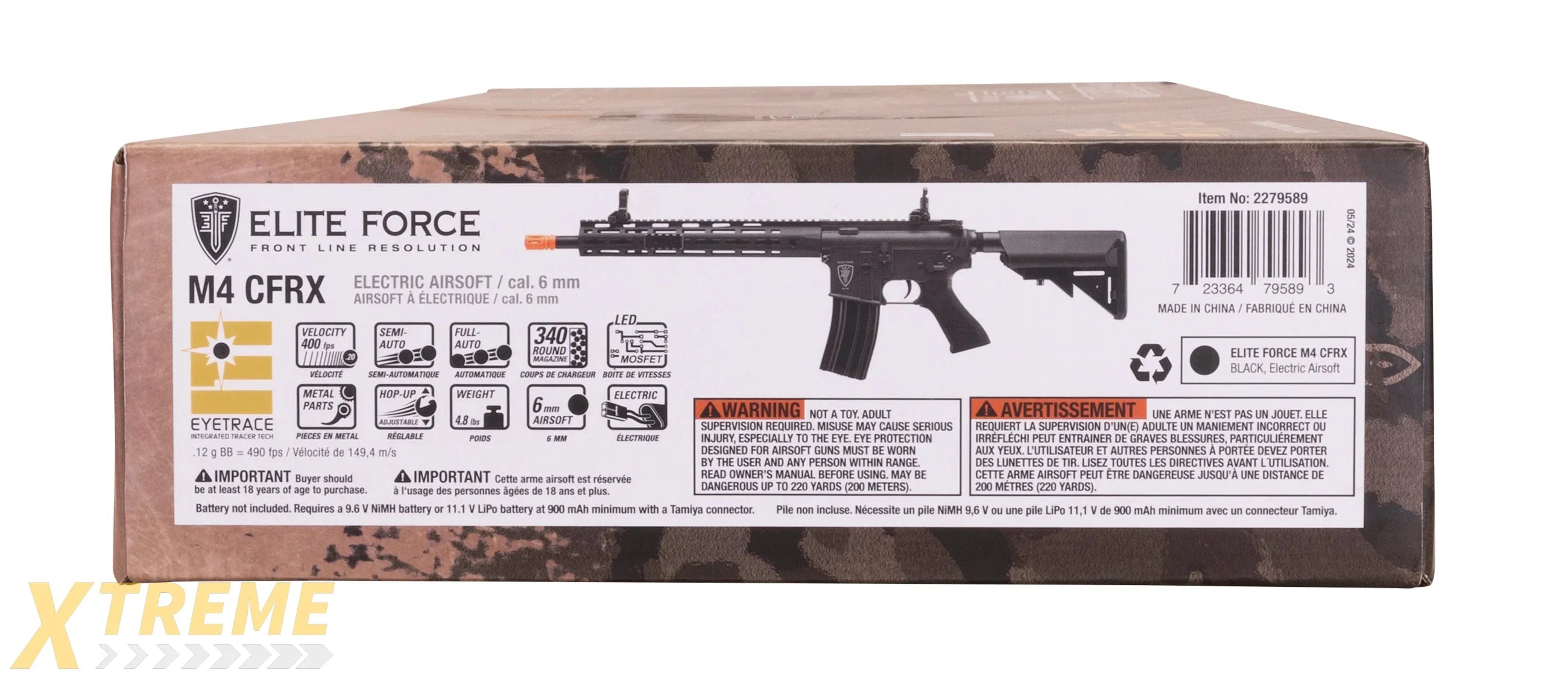 Elite Force M4 CFRX EyeTrace AEG Airsoft Rifle (Black)