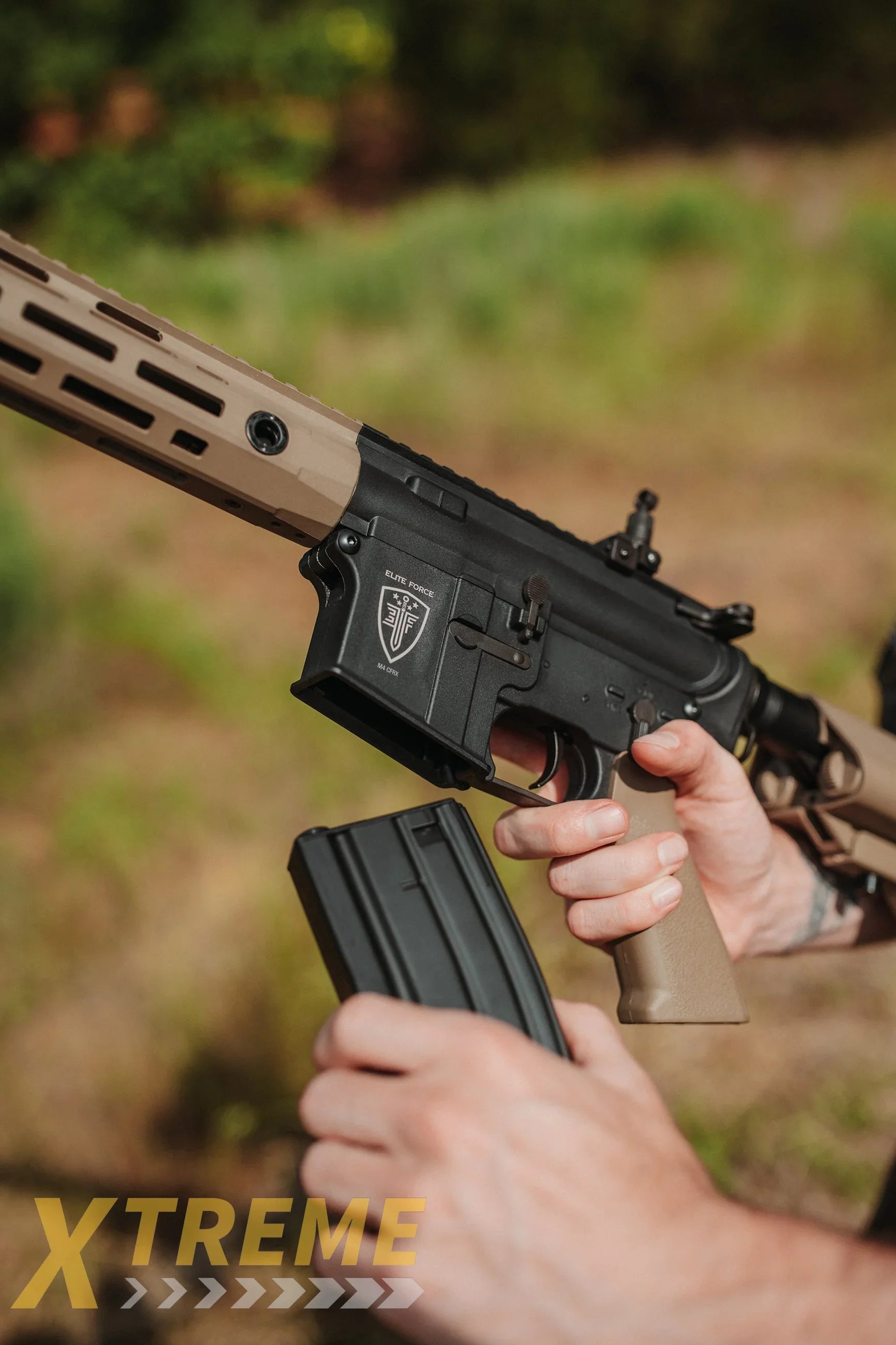 Elite Force M4 CFRX EyeTrace AEG Airsoft Rifle (Tan/Black)