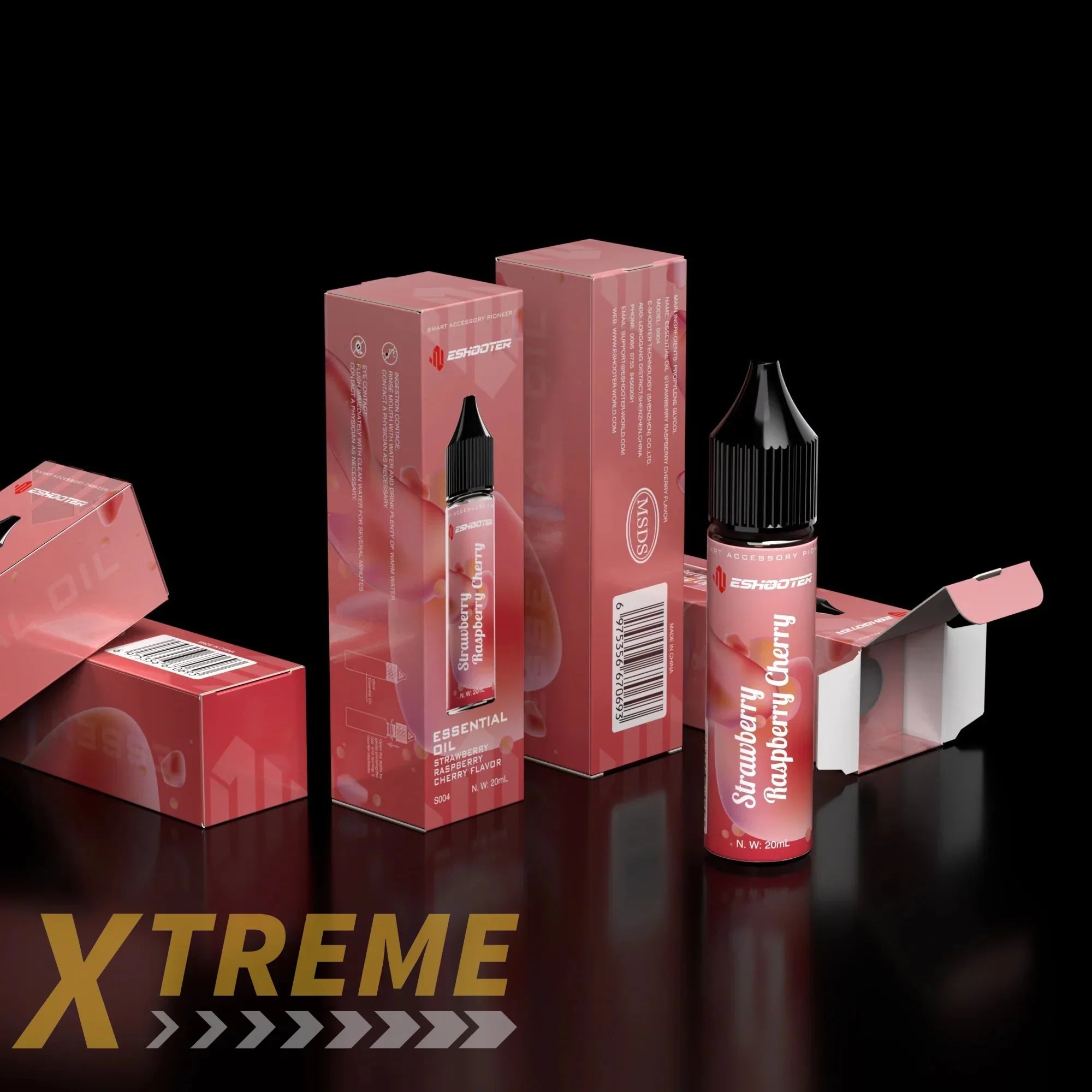 Eshooter Essential Oil for Flare Smoky Tracer Unit-Strawberry Raspberry Cherry