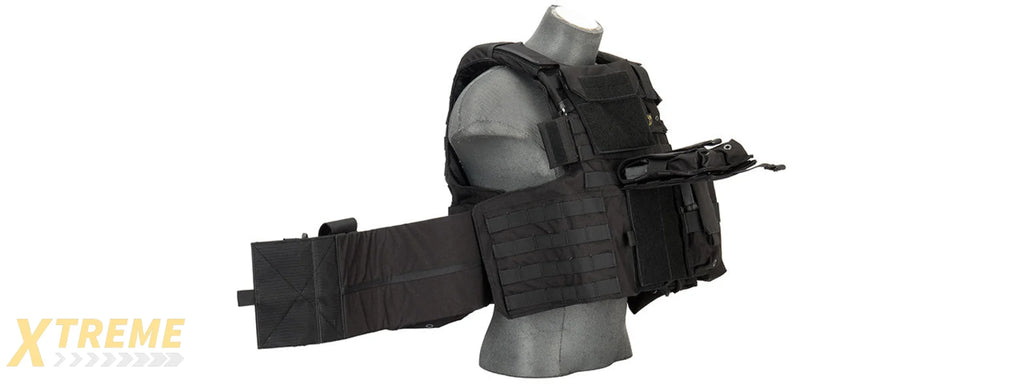 Flyye Industries 1000D Cordura Large Recon Vest w/ 9 Pouches (LRG) BLACK