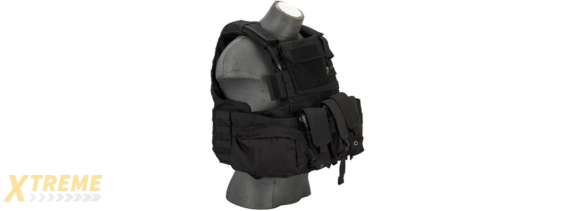 Flyye Industries 1000D Cordura Large Recon Vest w/ 9 Pouches (LRG) BLACK