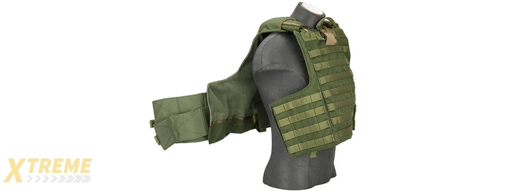 Flyye Industries 1000D Maritime Force Recon Vest (LRG) OD GREEN