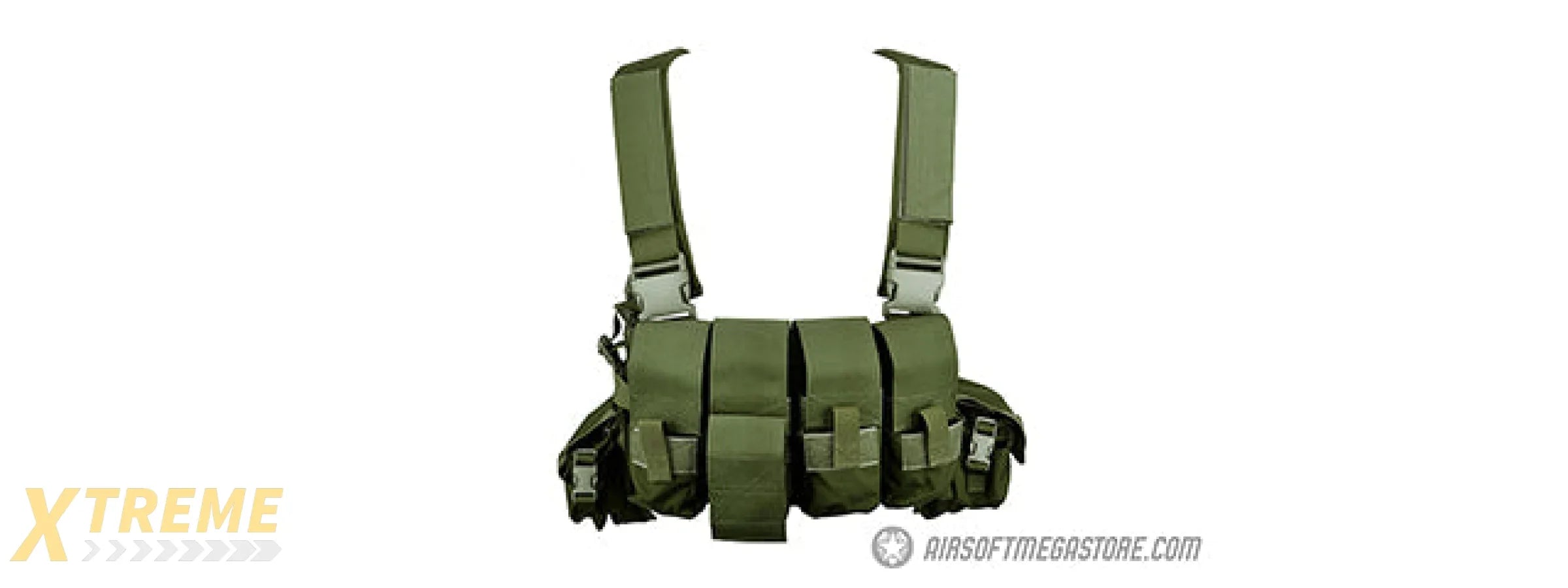 Flyye Industries MOLLE 1000D Tactical 1916A Band Chest Rig -Green-