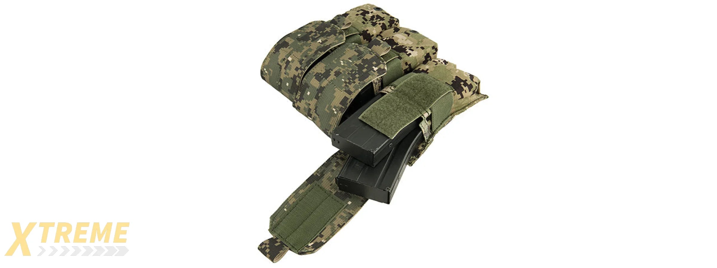 FY-PHM03R2 1000D NYLON TRIPLE M4/M16 MAGAZINE POUCH (WOODLAND DIGITAL)