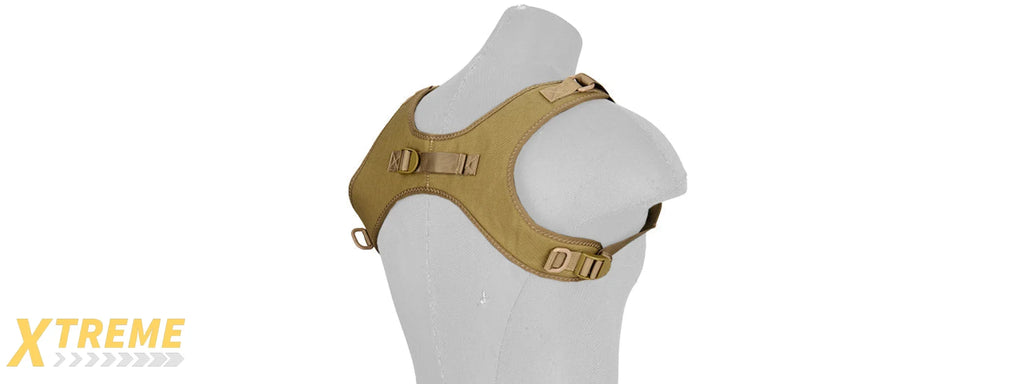 G-FORCE 1000D NYLON TACTICAL ONE-POINT SLING VEST with MOLLE and Adjustable Straps