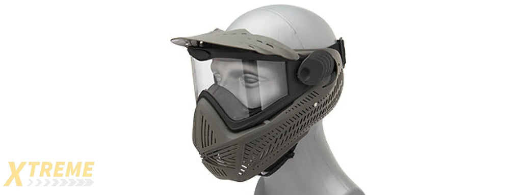 G-Force F2 Single Layer Full Face Mask for Airsoft, Paintball and Tactical Use