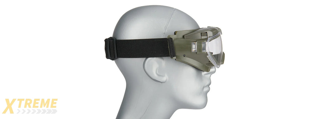 G-FORCE TACTICAL TPU AVIATOR FAN GOGGLES MILITARY GRADE EYE PROTECTION