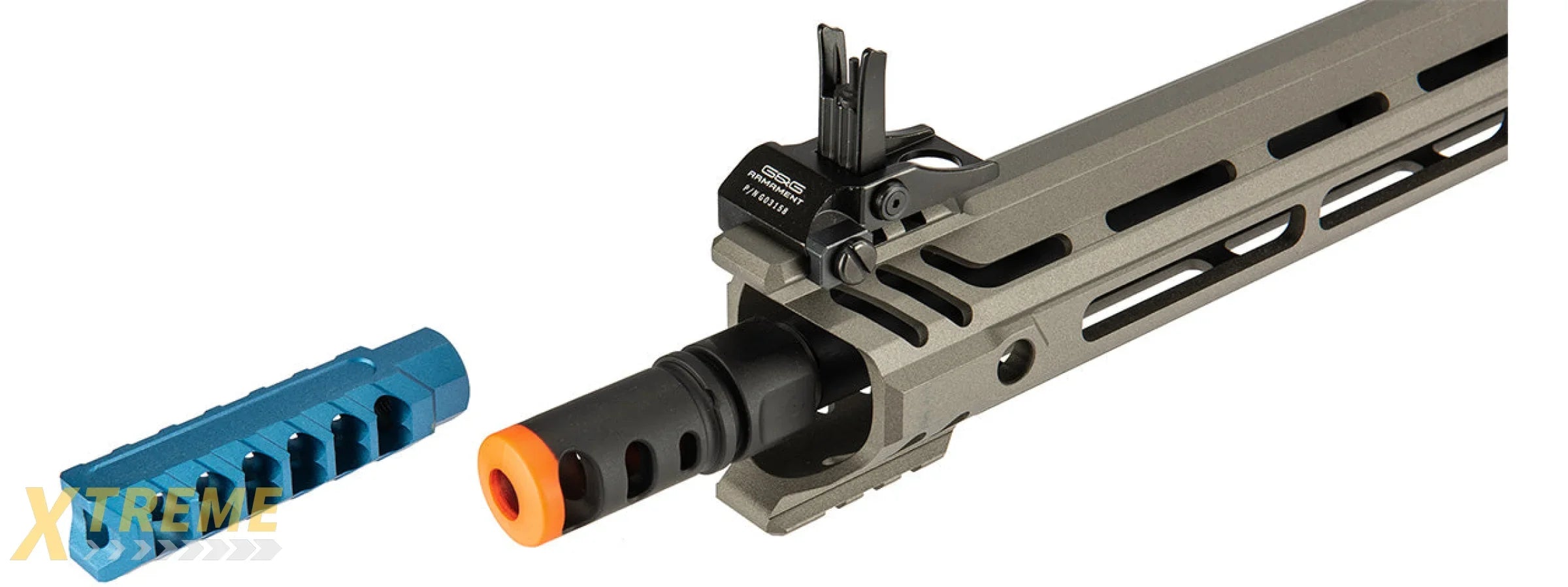 G&G Cobalt Kinetics Licensed BAMF Team AR15 Airsoft AEG Rifle (GRAY)