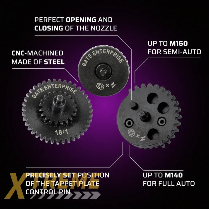 GATE Enterprise High Precision Steel 13:1 Gear Set - Short Stroke