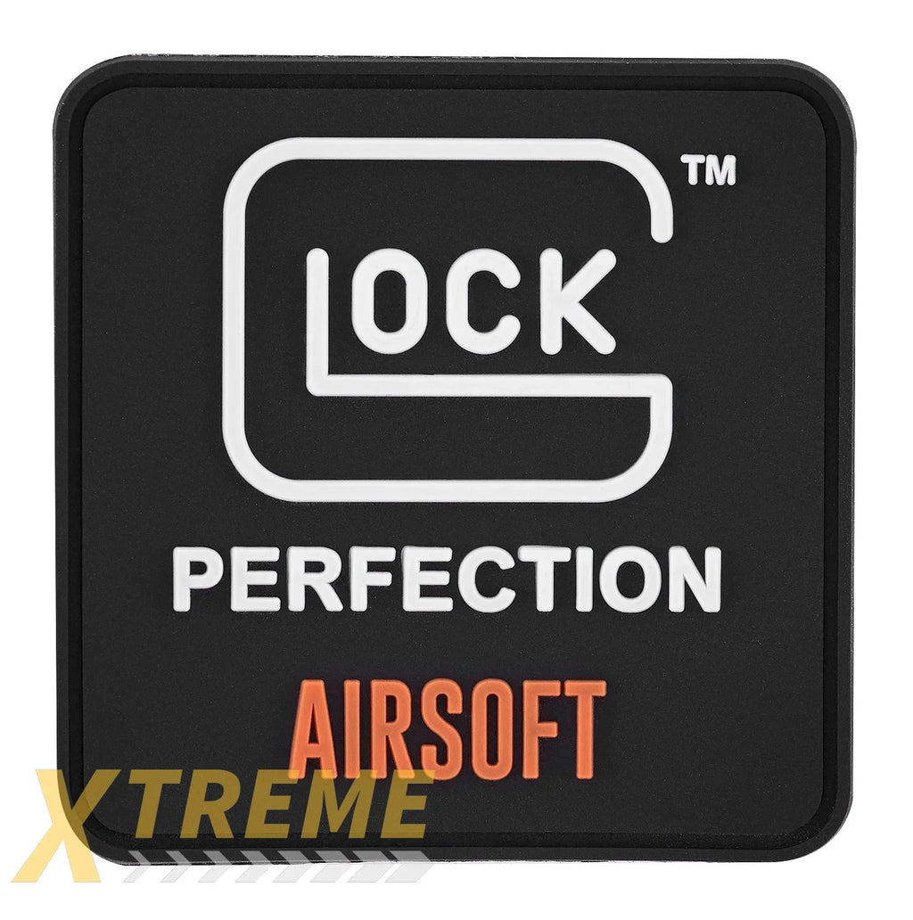 GLOCK AIRSOFT PATCH-BLACKWHITEORANGE