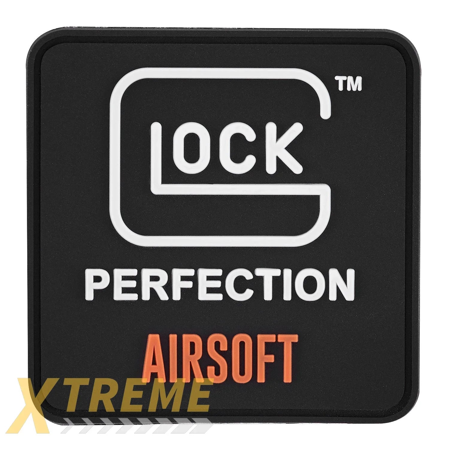 GLOCK AIRSOFT PATCH-BLACKWHITEORANGE