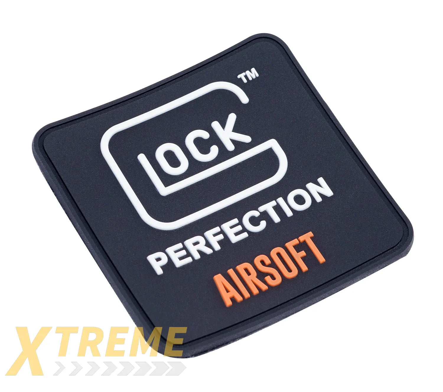 GLOCK AIRSOFT PATCH-BLACKWHITEORANGE