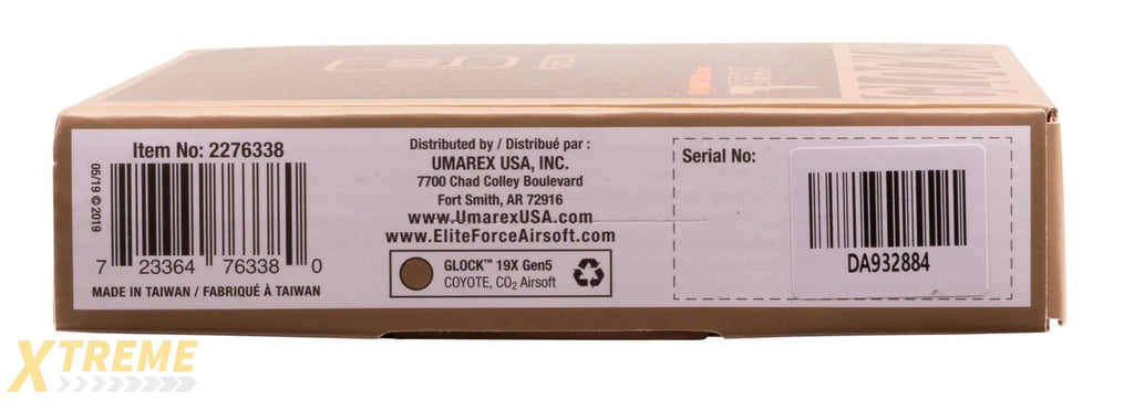 GLOCK G19X GEN CO2-6MM-COYOTE