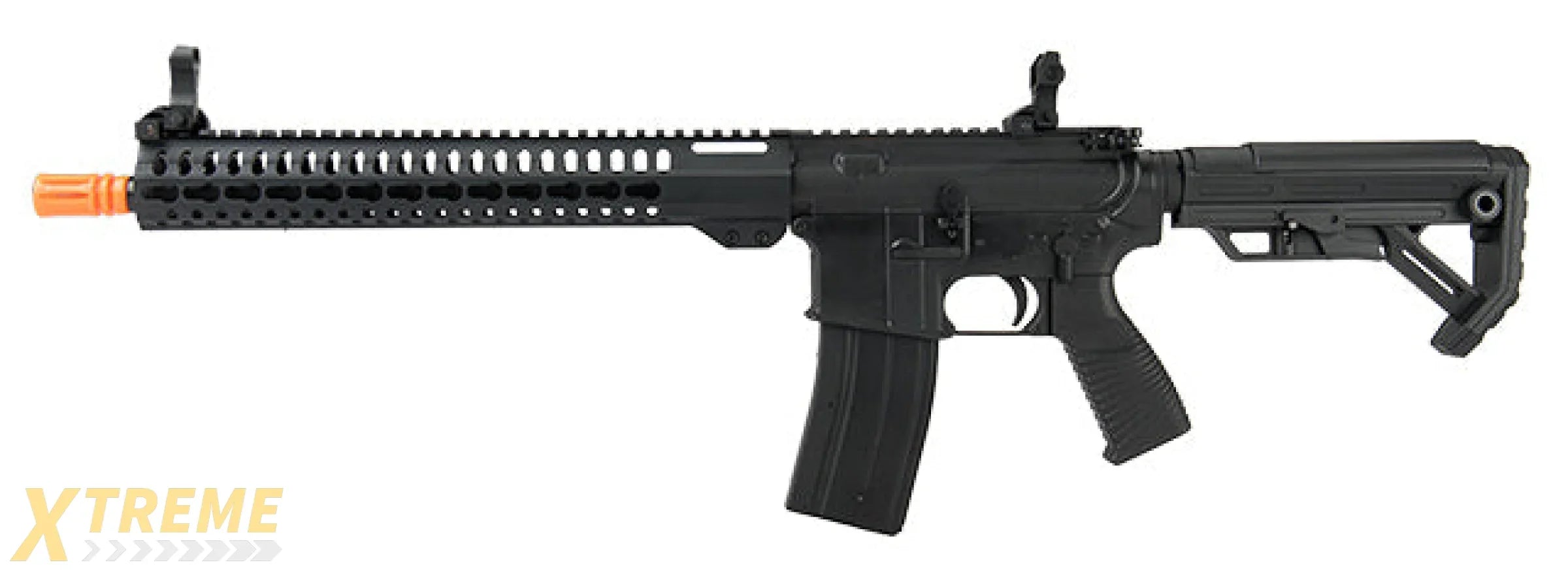 GOLDEN EAGLE MC6645 ELITE SERIES 13 KEYMOD GAS BLOWBACK AIRSOFT RIFLE (BLACK)