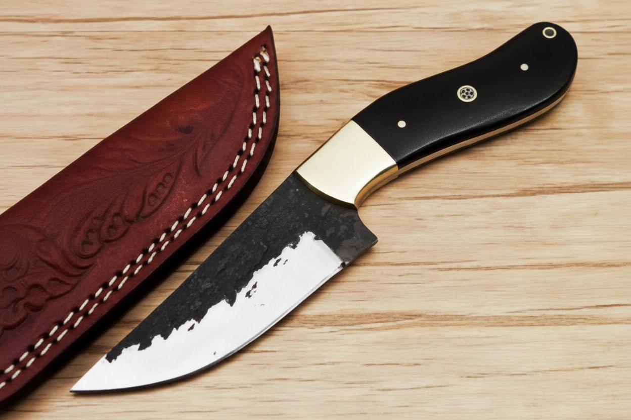 Handmade Knife - High Carbon Steel Blade & Ox Horn Handle
