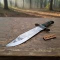 Handmade Sheffield Clip Point Bowie Knife Polished Steel Custom Handle