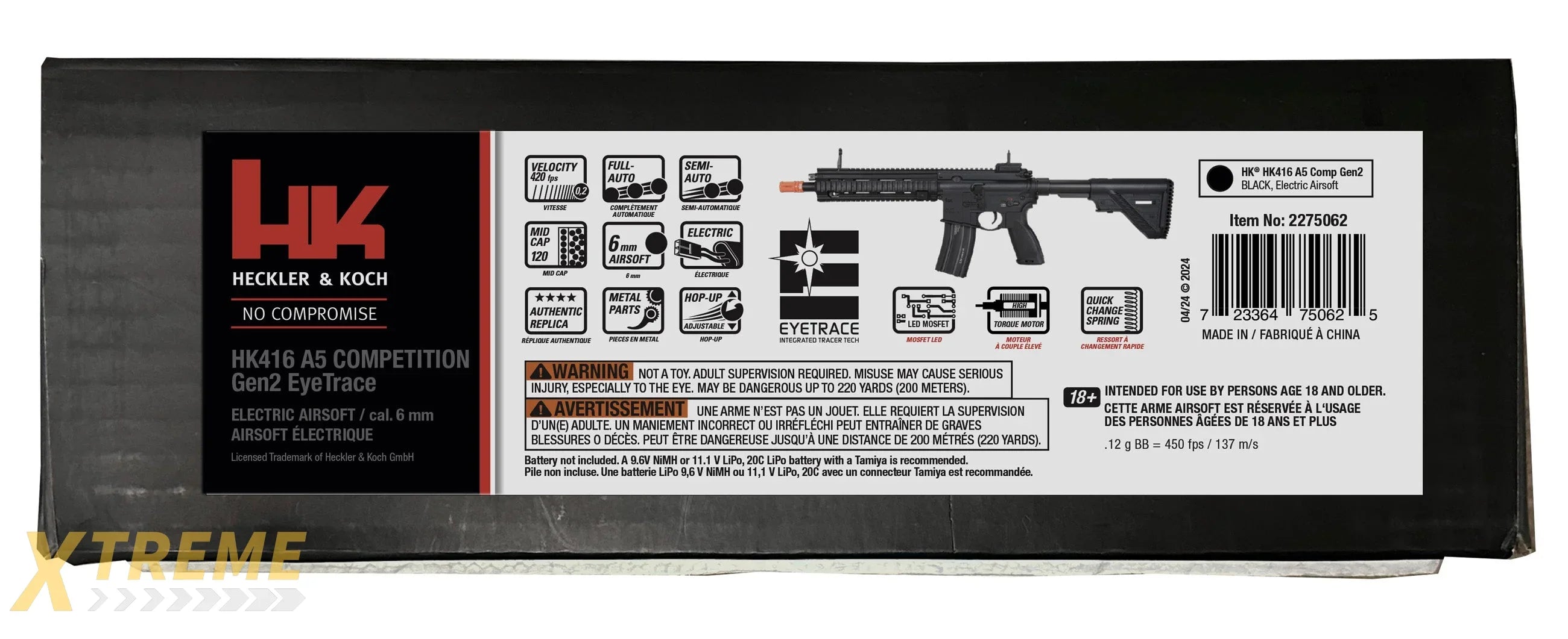 HK 416 A5 Gen 2 (EyeTrace) AEG Airsoft Rifle