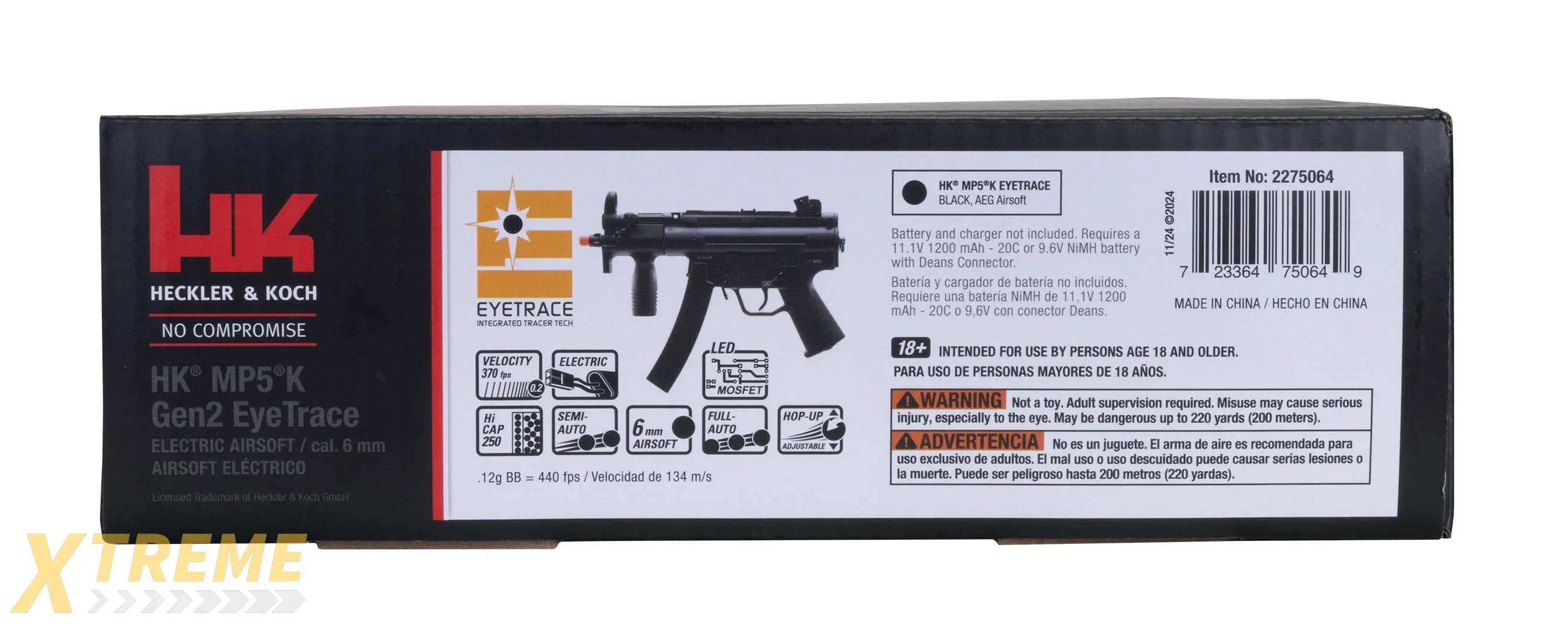 HK MP5K Gen2 EyeTrace AEG Airsoft Rifle