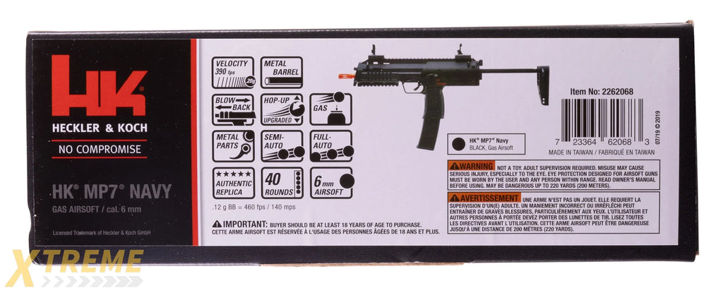 HK MP7 NAVY GBB-BLACK-6MM
